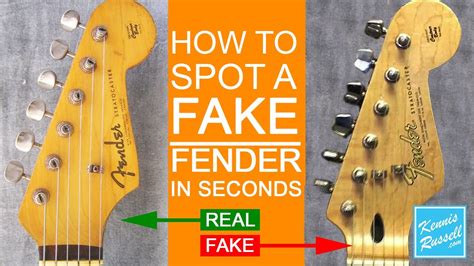 how to spot a fake fender.